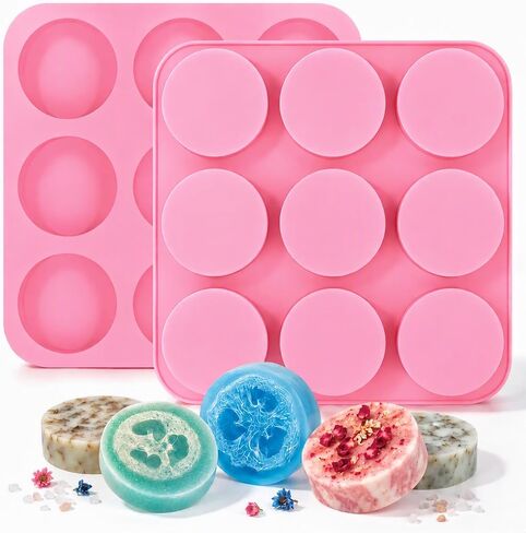 Silicone Scalp Molds Massage Molds, SJ 4 Cavity Silicone Massage Bar Soap molds, Food Grade Silicone Molds, BPA Free Soap Making Trays, Molds to Make Bar Soap Pack of 1 in Kuwait