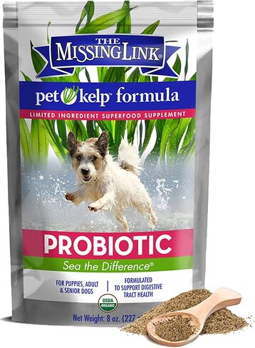 The Missing Link Pet Kelp Dog Probiotic Organic Supplement Powder, 8 oz in Kuwait