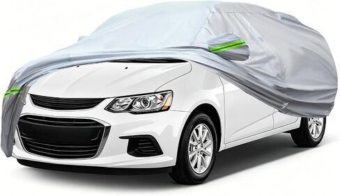 6-Layers Premium SUV Car Cover Waterproof All Weather Weatherproof UV Sun Protection Snow Dust Storm Resistant Outdoor Exterior Custom Form-Fit Full Padded Car Cover with Straps 205"-216" K10 in Kuwait