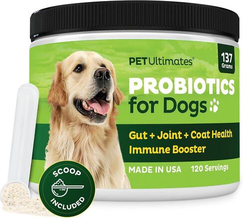Pet Ultimates Probiotics for Dogs – 22-Species Powder Digestive Support in Kuwait