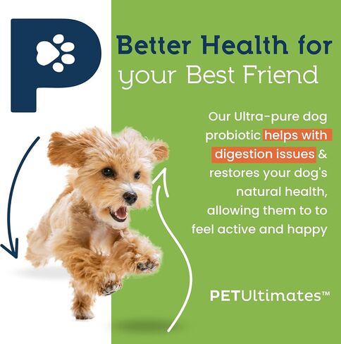 Pet Ultimates Probiotics for Dogs – 22-Species Powder Digestive Support in Kuwait
