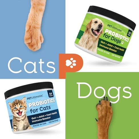 Pet Ultimates Probiotics for Dogs – 22-Species Powder Digestive Support in Kuwait