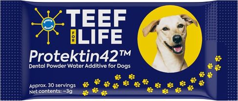 TEEF FOR LIFE Protektin42 Prebiotic Dog Dental Powder Refill, 30 Servings in Saudi Arabia