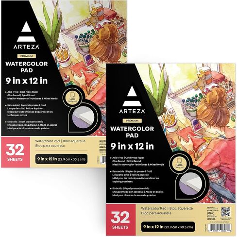 ورق ألوان مائية من ARTEZA ARTZ-8066، أبيض 2 in Kuwait