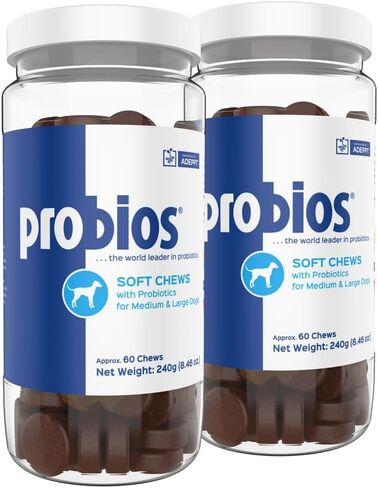 Probios Dog Probiotic Soft Chews, Chicken Liver, 60 Count in Kuwait