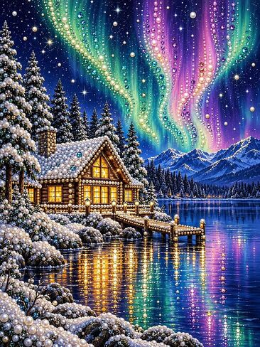Pearl Art Kits for Adults, Christmas Pearl Diamond Painting for Beginners in Kuwait