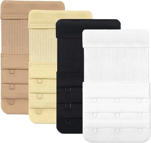 Women's Bra Extenders 2 Hook / 3 Hook / 4 Hook, Soft and Comfortable Elastic Stretchy Bra Extension Strap in Kuwait