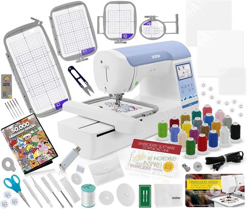 Brother PE900 Embroidery Machine, 5 x 7", Ultimate Embroidery Package Plus in Kuwait