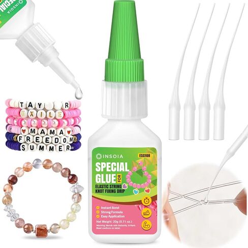 INSOIA Super Silicone Glue Clear, 20g, Strong Bond, with Precision Tips in Saudi Arabia