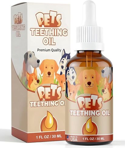 Punkin Butt for Pets Puppy Teething Oil to Stop Chewing and Relieve Discomfort | All Natural, Organic, Safe for Dogs, Chemical-Free (1 oz) in Saudi Arabia