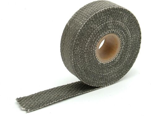 Design Engineering Black 1" x 100' Exhaust Heat Wrap with Lava Rock Technology - Heat Wrap for Exhaust Pipes, Pliable Exhaust Wrap Tape, Withstands 1800°F Direct Heat & 2500°F Intermittent Heat in Kuwait