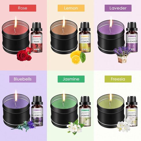 Complete Candle Making Kit with Wax Melter,Candle Making Supplies,DIY Arts&Crafts Kits Gift for Beginners,Adults,Including 500w Electronic Stove,Wicks,Wax,Rich Scents,Dyes,Melting Pot,Candle tins in Kuwait
