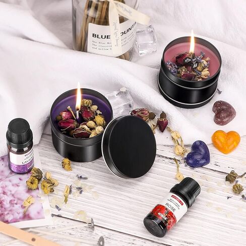 Complete Candle Making Kit with Wax Melter,Candle Making Supplies,DIY Arts&Crafts Kits Gift for Beginners,Adults,Including 500w Electronic Stove,Wicks,Wax,Rich Scents,Dyes,Melting Pot,Candle tins in Kuwait