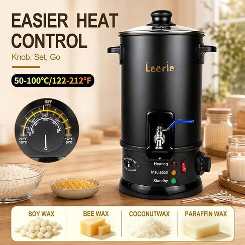 Leerie M5 10Lbs Wax Melter for Candle Making with Temp Control & Pour Spout in Saudi Arabia