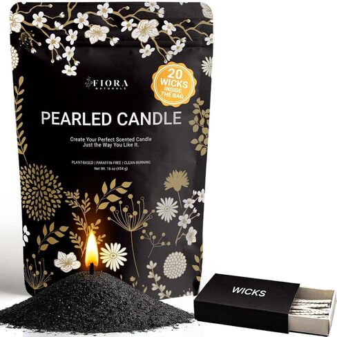 Pearled Candle Sand with Wicks – 1 Lb Sand Wax Beads & 20 Cotton Wicks in Kuwait