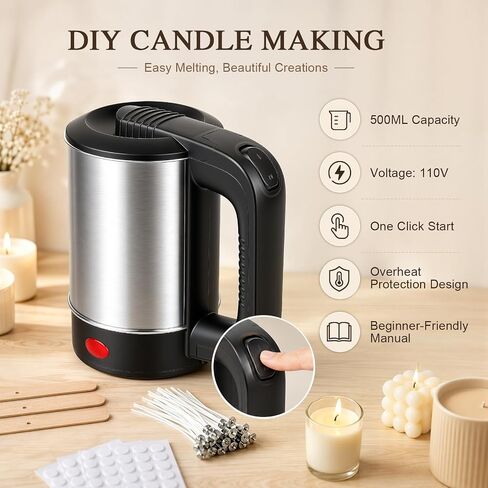 Candle Making Supplies with Electric Wax Melting Pot in Kuwait