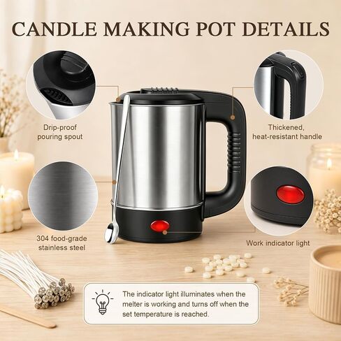 Candle Making Supplies with Electric Wax Melting Pot in Kuwait
