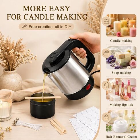 Candle Making Supplies with Electric Wax Melting Pot in Kuwait