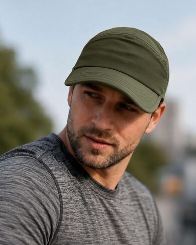 CLAPE 5 Panel Hat Adjustable Baseball Cap Dry Quick Outdoor Sport Cap Cool Sun Hat Trucker Caps Unstructured Fitted Cap in Saudi Arabia