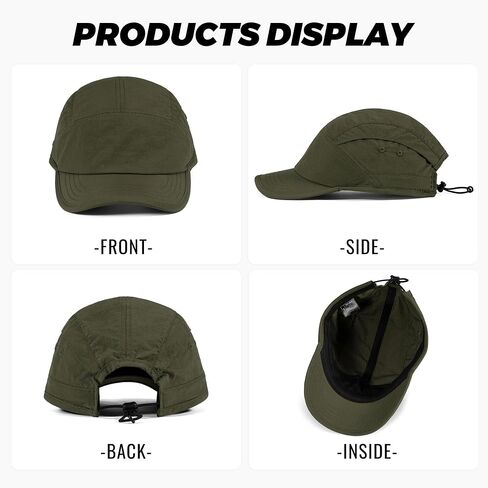 CLAPE 5 Panel Hat Adjustable Baseball Cap Dry Quick Outdoor Sport Cap Cool Sun Hat Trucker Caps Unstructured Fitted Cap in Saudi Arabia