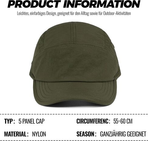 CLAPE 5 Panel Hat Adjustable Baseball Cap Dry Quick Outdoor Sport Cap Cool Sun Hat Trucker Caps Unstructured Fitted Cap in Saudi Arabia