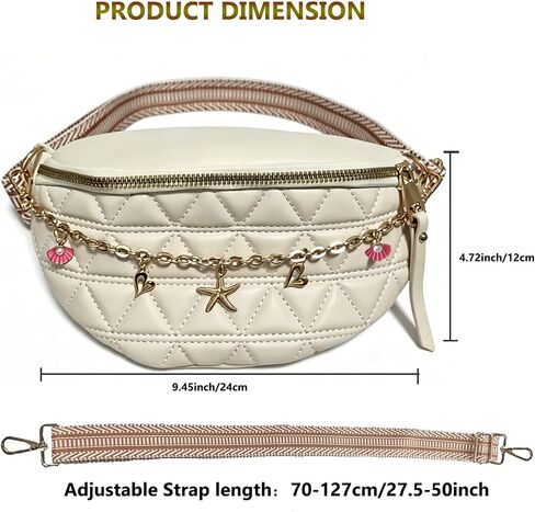 Fashion Waist Packs for Women Fanny Packs Quilted Belt Bag Festival Bum Bags Crossbody Waist Purse for Sports Workout Traveling Running Casual in Kuwait