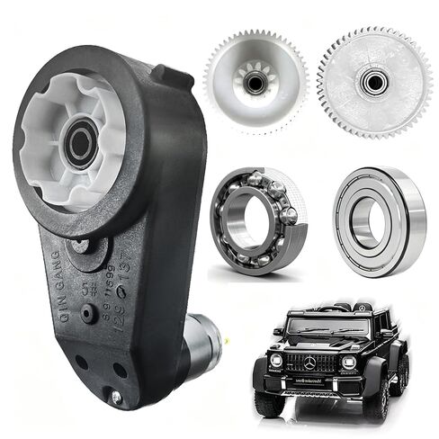 12V 550 40000RPM High Speed Steel Gears Motor Gearbox for Power Wheels Motor Upgrade,12 Volt Electric Hubs Motor Assembly Heavy Duty Gearbox for Kids Ride on Toys Car Replacement Parts in Kuwait