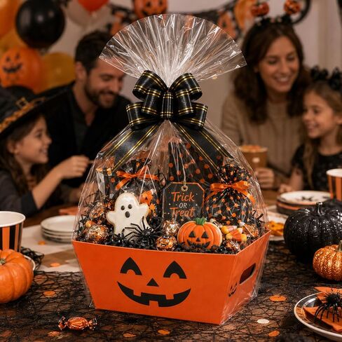 8 Pack Halloween Empty Gift Baskets, Halloween Basket Boo Basket Set in Saudi Arabia