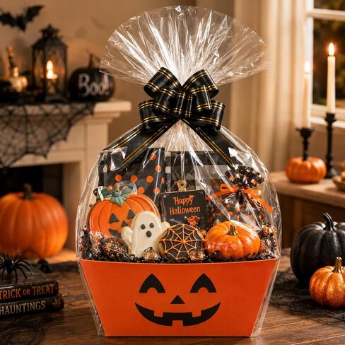 8 Pack Halloween Empty Gift Baskets, Halloween Basket Boo Basket Set in Saudi Arabia