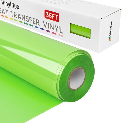 VinylRus Heat Transfer Vinyl-12" x 35ft Silver Iron on Vinyl Roll for Shirts, HTV Vinyl for Silhouette Cameo, Cricut, Easy to Cut & Weed in Kuwait