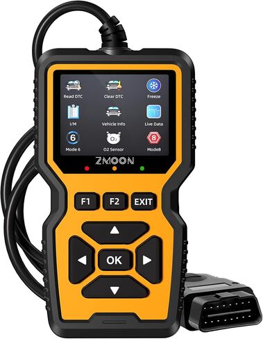 زموون اداة تشخيص ماسح OBD2 احترافي ZM201، قارئ رمز فحص المحرك المحسن مع ادوات مسح تشخيص السيارة OBDII/EOBD لجميع المركبات بعد عام 1996، 2023 in Kuwait