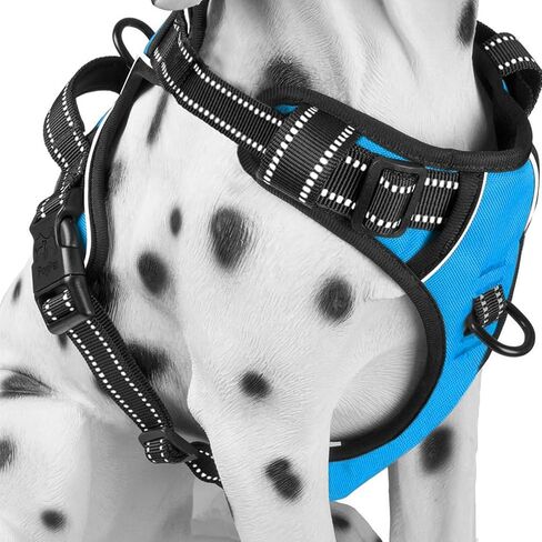 PoyPet No Pull Dog Harness Medium, Reflective Vest with Front Clip & Handle in Kuwait