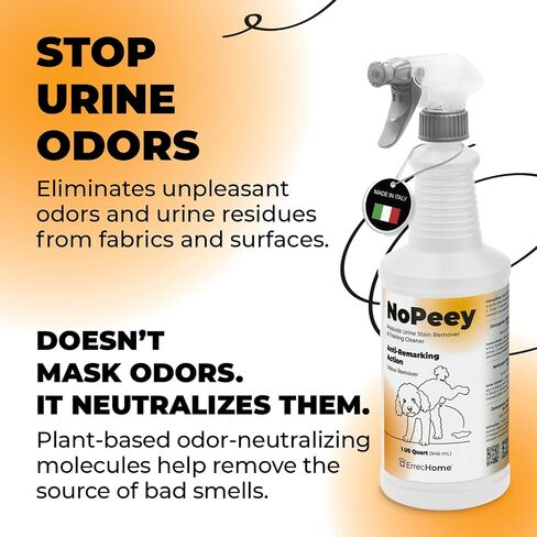 NoPeey Dog Urine Stain & Odor Eliminator Deterrent Effect 1 Quart in Kuwait