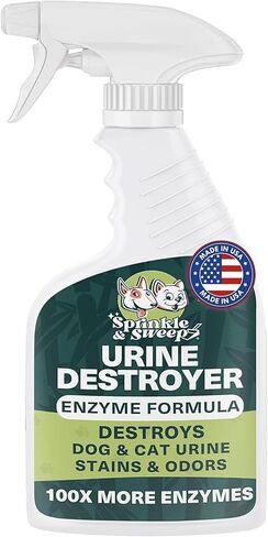 Sprinkle & Sweep: Pet Stain & Odor Enzyme Spray - 24oz, 2 Pack - No Scrubbing Concentrated Formula, Dog & Cat Urine Destroyer, Carpet Spot Cleaning in Saudi Arabia