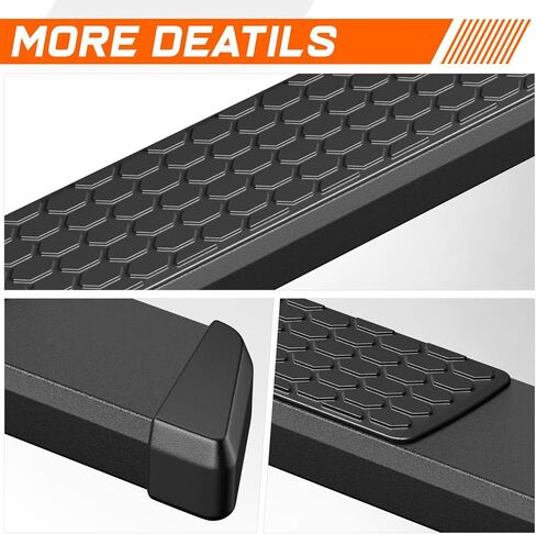 [Pair] 5.5 Inch Stainless Steel Running Boards Side Steps Nerf Bars Compatible with Ford F150 Extended Cab 04-14 in Saudi Arabia