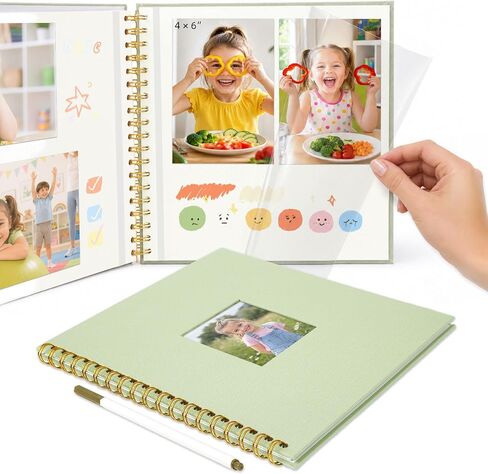 10x10 Spiral Self Adhesive Photo Album 20 Pages Beige in Saudi Arabia