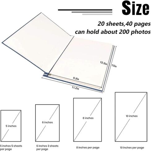Adventure Book Photo Album 13x11.5 Self Adhesive Scrapbook in Kuwait