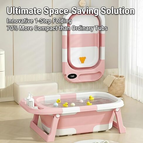 Dog Bath Tub with Water Drain Plug Portable Collapsible Bathtub for Dog Bathing and Washing Foldable Dog Bath Space Saving Design for Small Medium Pets and Cats Pink in Saudi Arabia