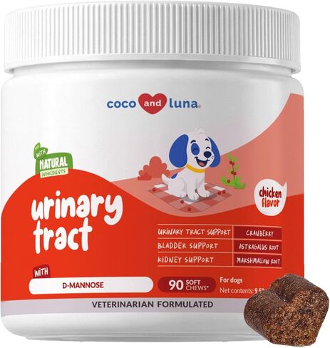 Cranberry Chews for Dogs UTI Treatment & Bladder Support with D-Mannose in Saudi Arabia