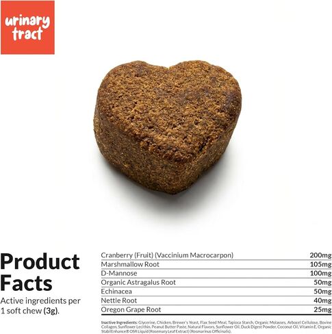 Cranberry Chews for Dogs UTI Treatment & Bladder Support with D-Mannose in Saudi Arabia