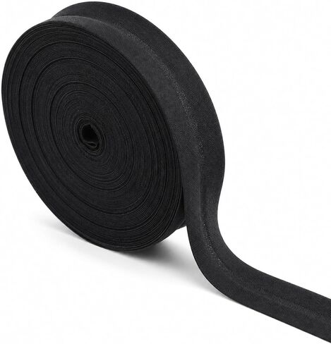 Bias Tape Double Fold, 3/5 Inch 11 Yards Black Seam Binding Tape for Sewing in Kuwait