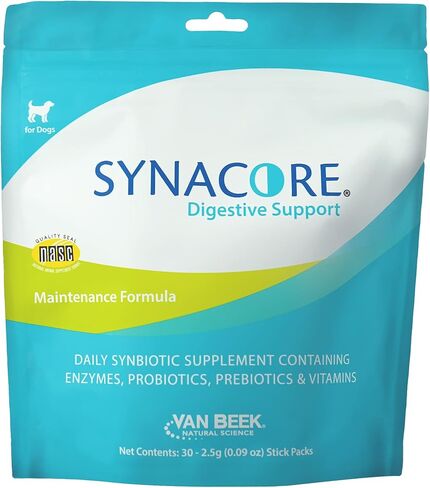 Van Beek Natural Science Synacore Canine - All Natural Formula to Provide Immune Support for Dogs & Help Maintain Digestive Health - Probiotics and Vitamins for Dogs - Pet Products - (30 Count) in Saudi Arabia