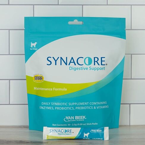 Van Beek Natural Science Synacore Canine - All Natural Formula to Provide Immune Support for Dogs & Help Maintain Digestive Health - Probiotics and Vitamins for Dogs - Pet Products - (30 Count) in Saudi Arabia
