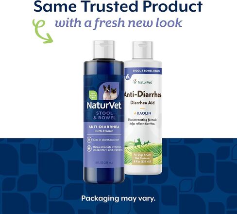NaturVet Anti-Diarrhea Liquid Pet Supplement Plus Kaolin - 8 Oz in Kuwait