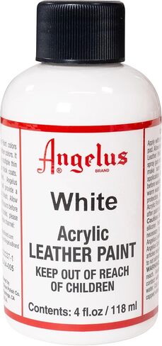 Angelus Acrylic Leather Paint, 4 oz., White in Saudi Arabia