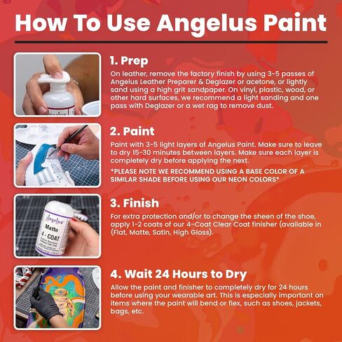 Angelus Acrylic Leather Paint, 4 oz., White in Saudi Arabia