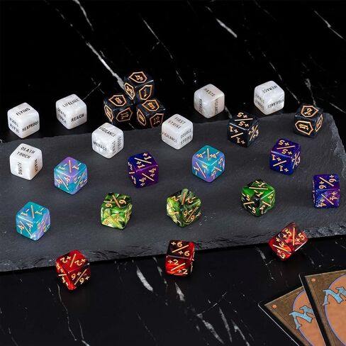 60 PCS MTG Dice Set with Life Counter, Keyword Counter, Shield Token in Kuwait