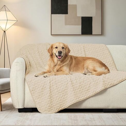 Ameritex Waterproof Dog Blanket Reversible, Leakproof Pet Blanket for Large Dogs, Soft Furniture Sofa Couch Cover Protector Washable, Fleece Cat Throw Bed, Reversible Washable Soft Plush in Kuwait