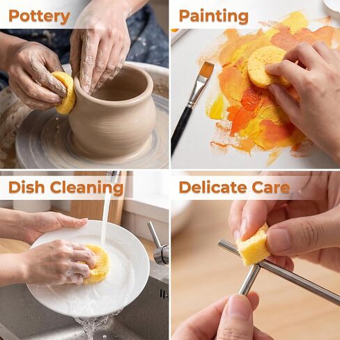 12pcs Pottery Sponges, 2.3inch Round Painting Sponge in Saudi Arabia