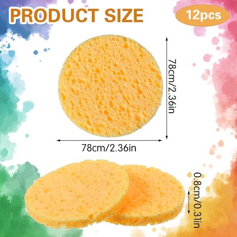 12pcs Pottery Sponges, 2.3inch Round Painting Sponge in Saudi Arabia